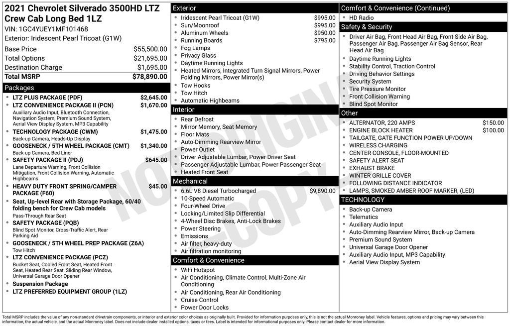 2021 Chevrolet Silverado 3500 HD LTZ