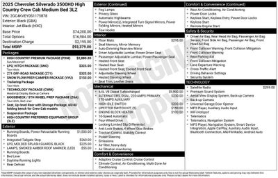 2025 Chevrolet Silverado 3500 HD High Country