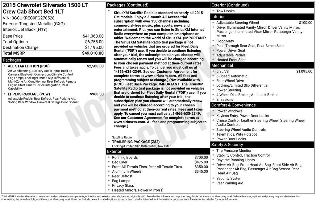 2015 Chevrolet Silverado 1500 LT