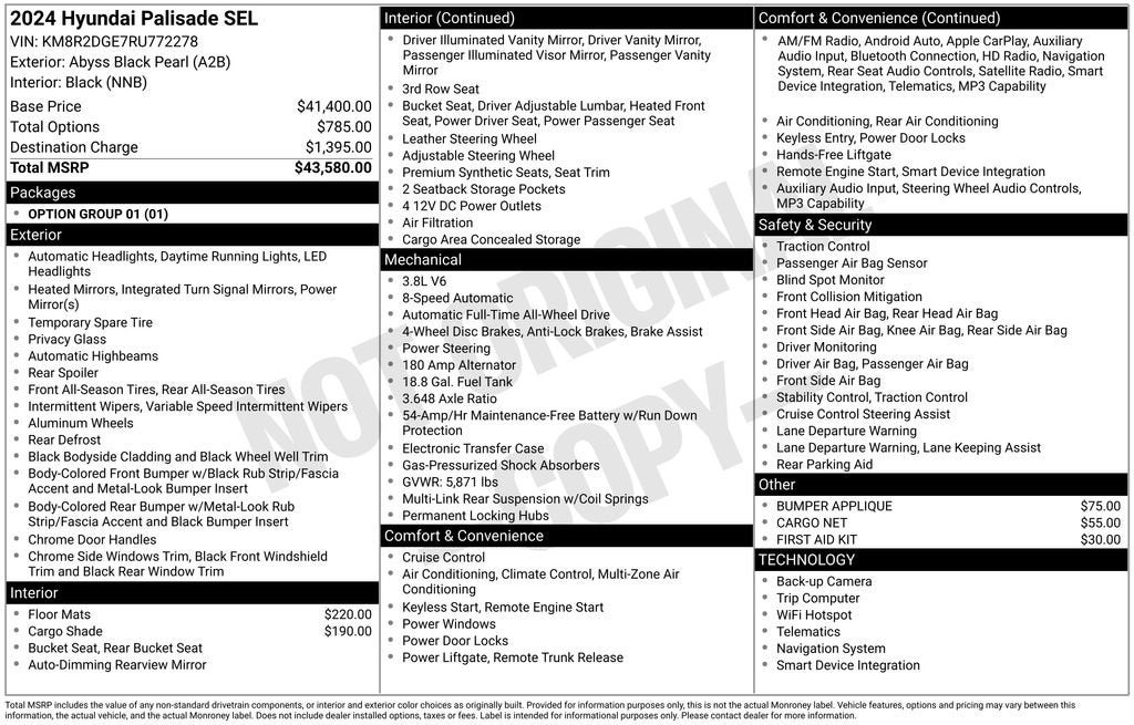 2024 Hyundai PALISADE SEL