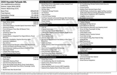 2020 Hyundai PALISADE SEL