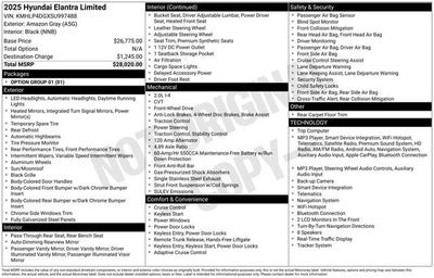 2025 Hyundai ELANTRA Limited