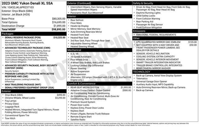 2023 GMC Yukon XL Denali