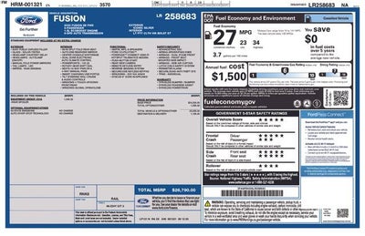 2020 Ford Fusion SE