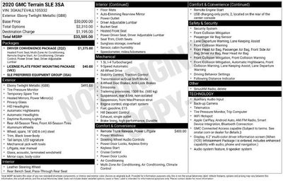 2020 GMC Terrain SLE