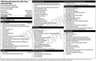 2023 Hyundai SANTA CRUZ SEL